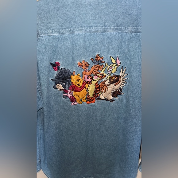 Vintage Disney Store Winnie the Pooh 
Denim Shirt Long Sleeve. - Picture 4 of 10